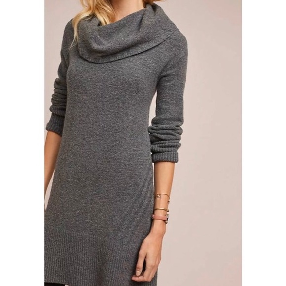 Anthropologie Sonora Cowl Neck Sweater Dress